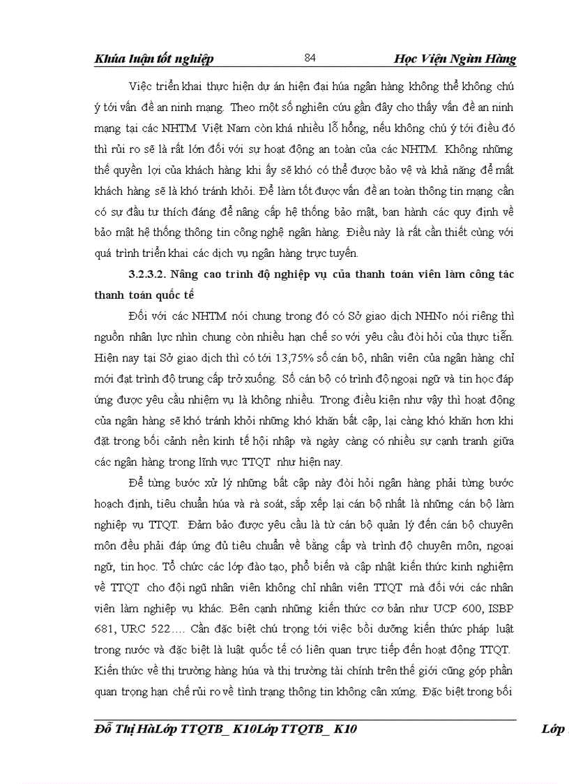 image for page Giải pháp hạn chế rủi ro trong thanh toán quốc tế theo phương thức tín dụng chứng từ tại Sở giao dịch Ngân hàng Nông nghiệp và Phát triển nông thôn Việt Nam