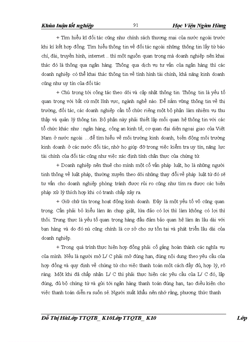 image for page Giải pháp hạn chế rủi ro trong thanh toán quốc tế theo phương thức tín dụng chứng từ tại Sở giao dịch Ngân hàng Nông nghiệp và Phát triển nông thôn Việt Nam