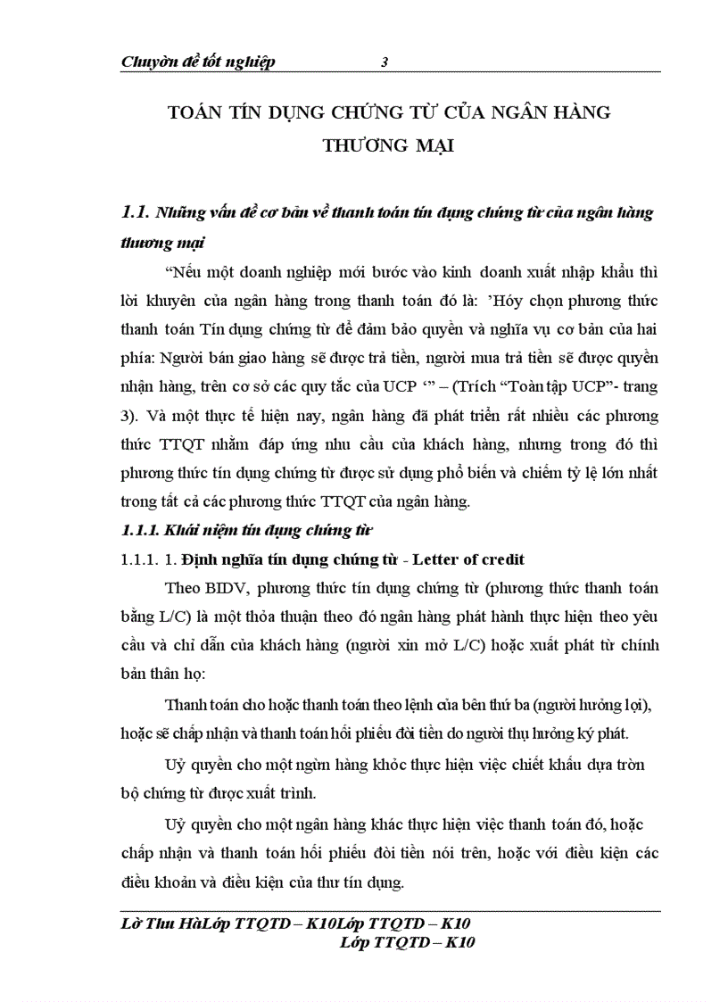 image for page Giải pháp nâng cao chất lượng thanh toán tín dụng chứng từ tại Ngân hàng Đầu tư và Phát triển Việt Nam – chi nhánh Thanh Xuân