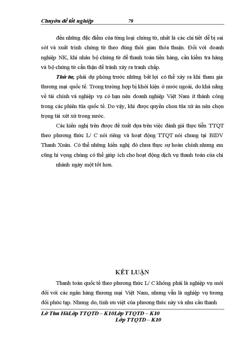 image for page Giải pháp nâng cao chất lượng thanh toán tín dụng chứng từ tại Ngân hàng Đầu tư và Phát triển Việt Nam – chi nhánh Thanh Xuân