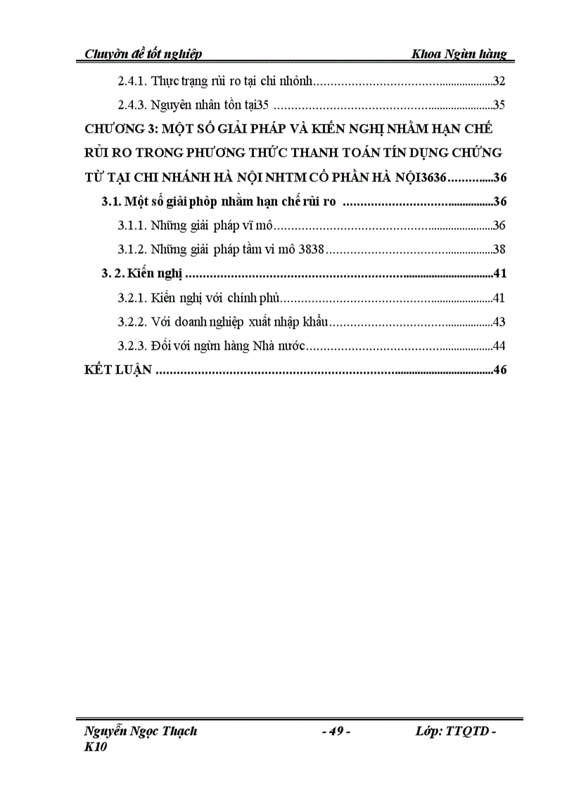 image for page Hạn chế rủi ro trong thanh toán quốc tế theo phương thức tín dụng chứng từ tại Ngân hàng Liên Việt chi nhánh Hà Nội