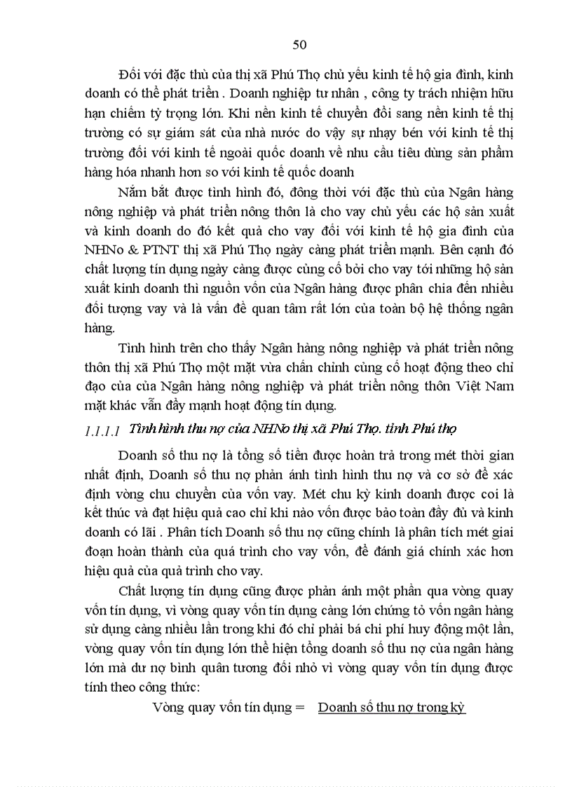 image for page Một số giải pháp nâng cao chất lượng tín dụng tại Ngân hàng nông nghiệp và phát triển nông thôn thị xã Phú Thọ tỉnh Phú Thọ