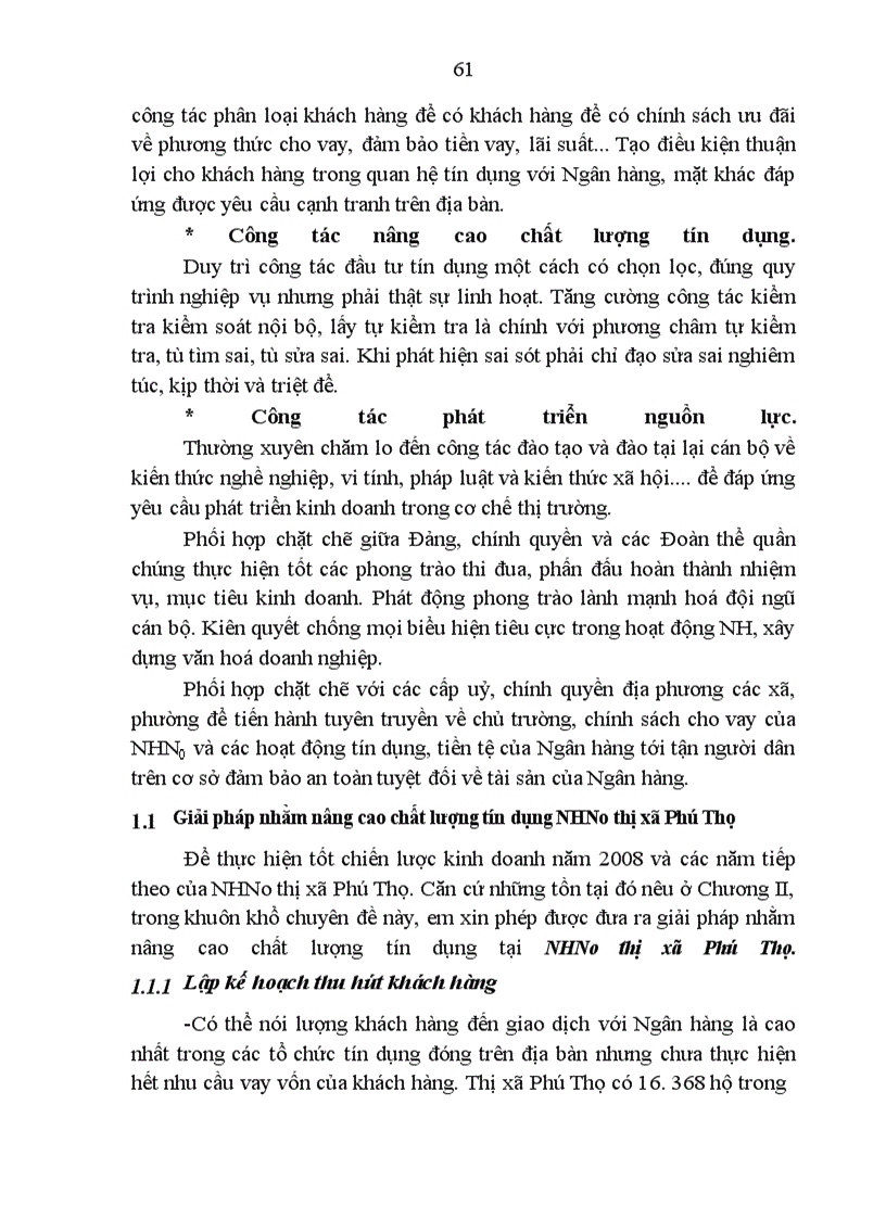 image for page Một số giải pháp nâng cao chất lượng tín dụng tại Ngân hàng nông nghiệp và phát triển nông thôn thị xã Phú Thọ tỉnh Phú Thọ