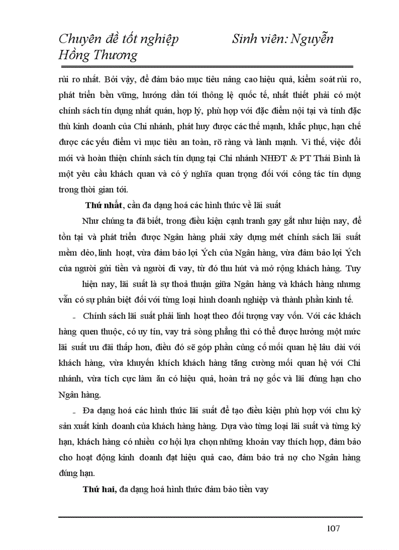 image for page Một số giải pháp nhằm nâng cao chất lượng hoạt động tín dụng tại chi nhánh ngân hàng đầu tư và phát triển Thái Bình