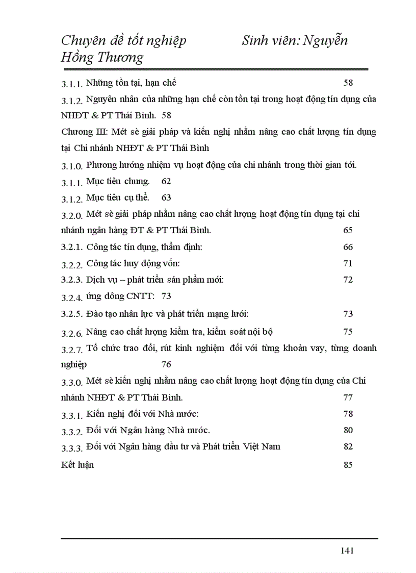 image for page Một số giải pháp nhằm nâng cao chất lượng hoạt động tín dụng tại chi nhánh ngân hàng đầu tư và phát triển Thái Bình