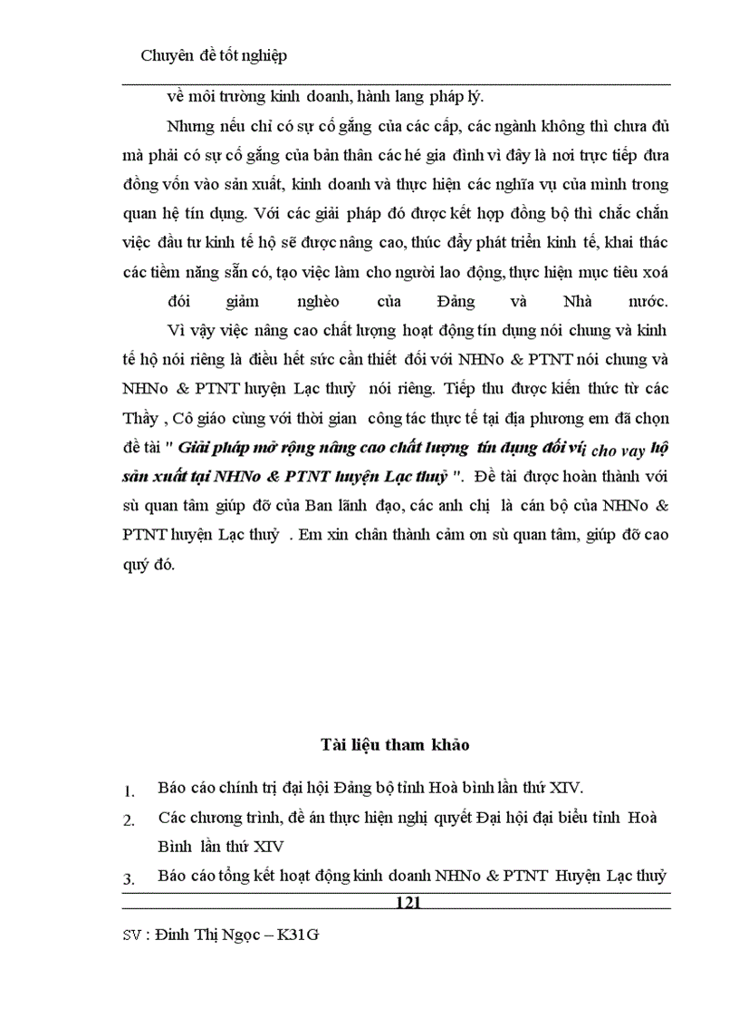 image for page Giải pháp mở rộng nâng cao chất lượng tín dụng đối với cho vay hộ sản xuất tại NHNo&PTNT huyện Lạc thuỷ