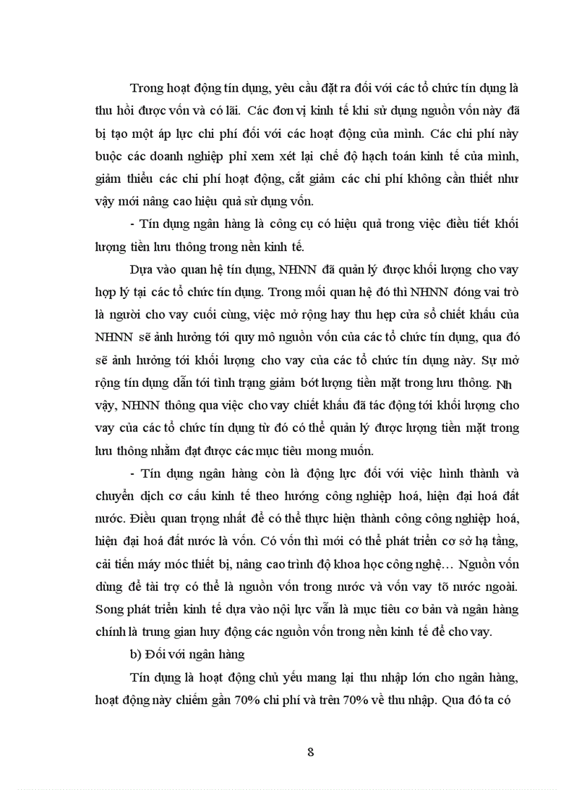 image for page Tín dụng và Chất lượng tín dụng của ngân hàng thương mại