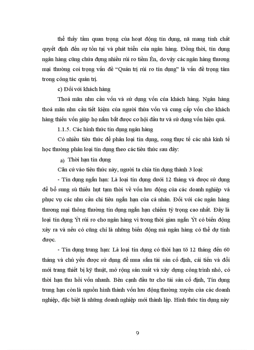 image for page Tín dụng và Chất lượng tín dụng của ngân hàng thương mại