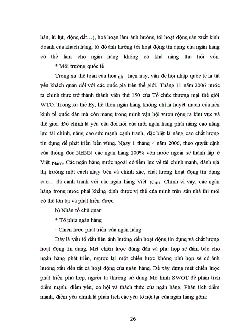 image for page Tín dụng và Chất lượng tín dụng của ngân hàng thương mại