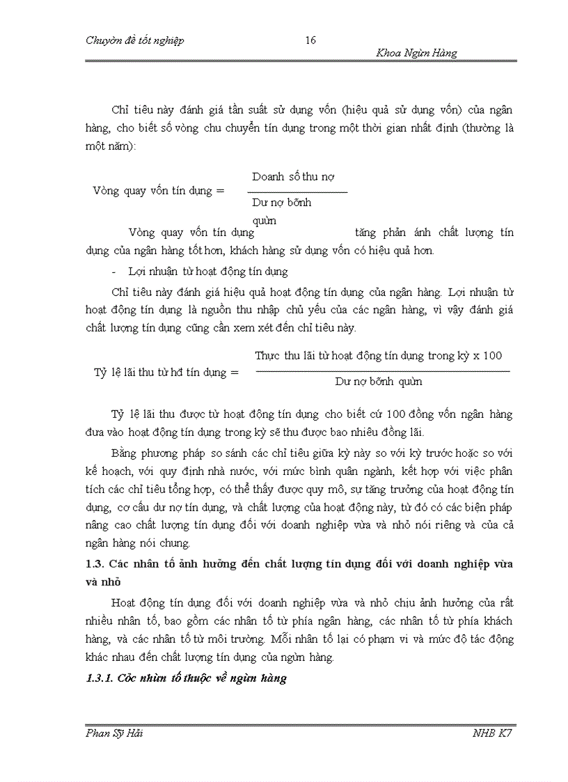 image for page Giải pháp nâng cao chất lượng tín dụng đối với doanh nghiệp vừa và nhỏ tại Sở giao dịch ngân hàng Nông nghiệp và phát triển nông thôn Việt Nam