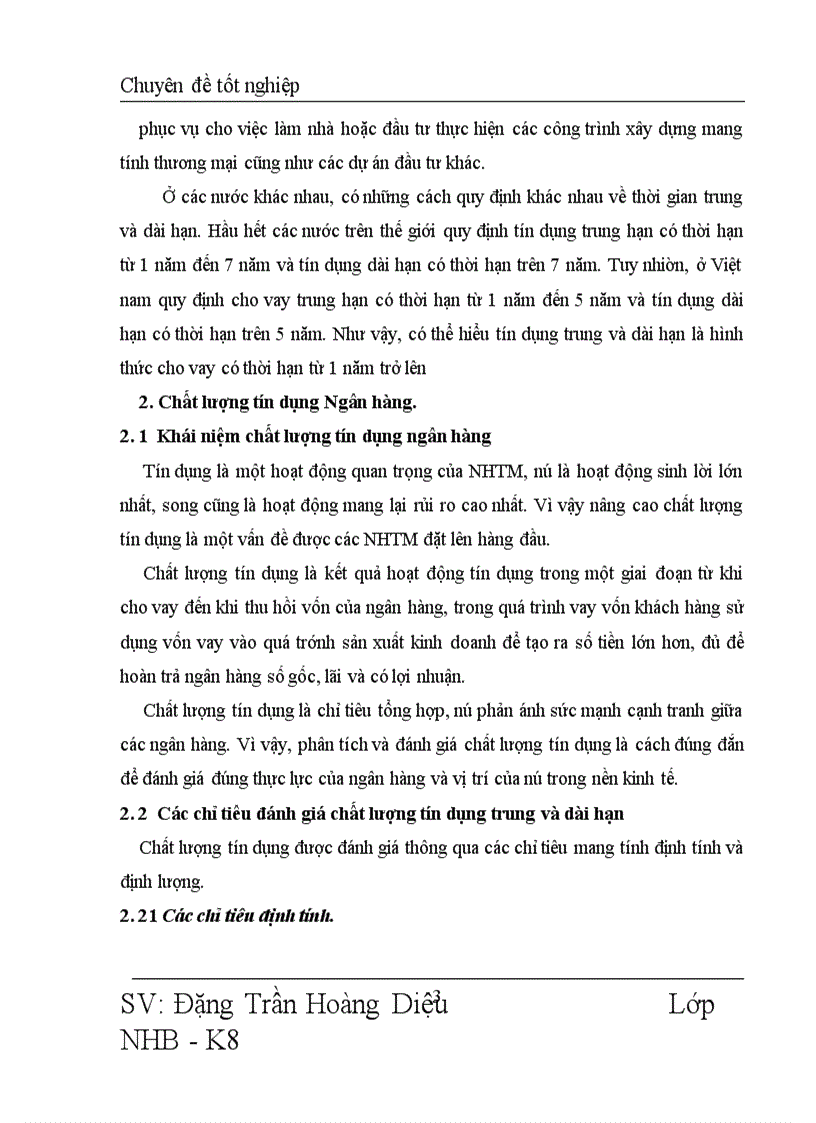 image for page Nâng cao chất lượng tín dụng trung và dài hạn tại Ngân hàng Ngoại Thương chi nhánh Hà Nội