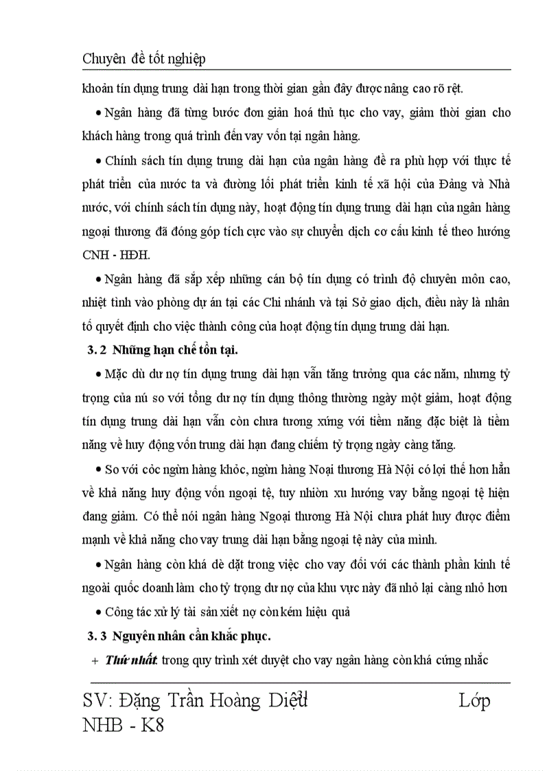 image for page Nâng cao chất lượng tín dụng trung và dài hạn tại Ngân hàng Ngoại Thương chi nhánh Hà Nội