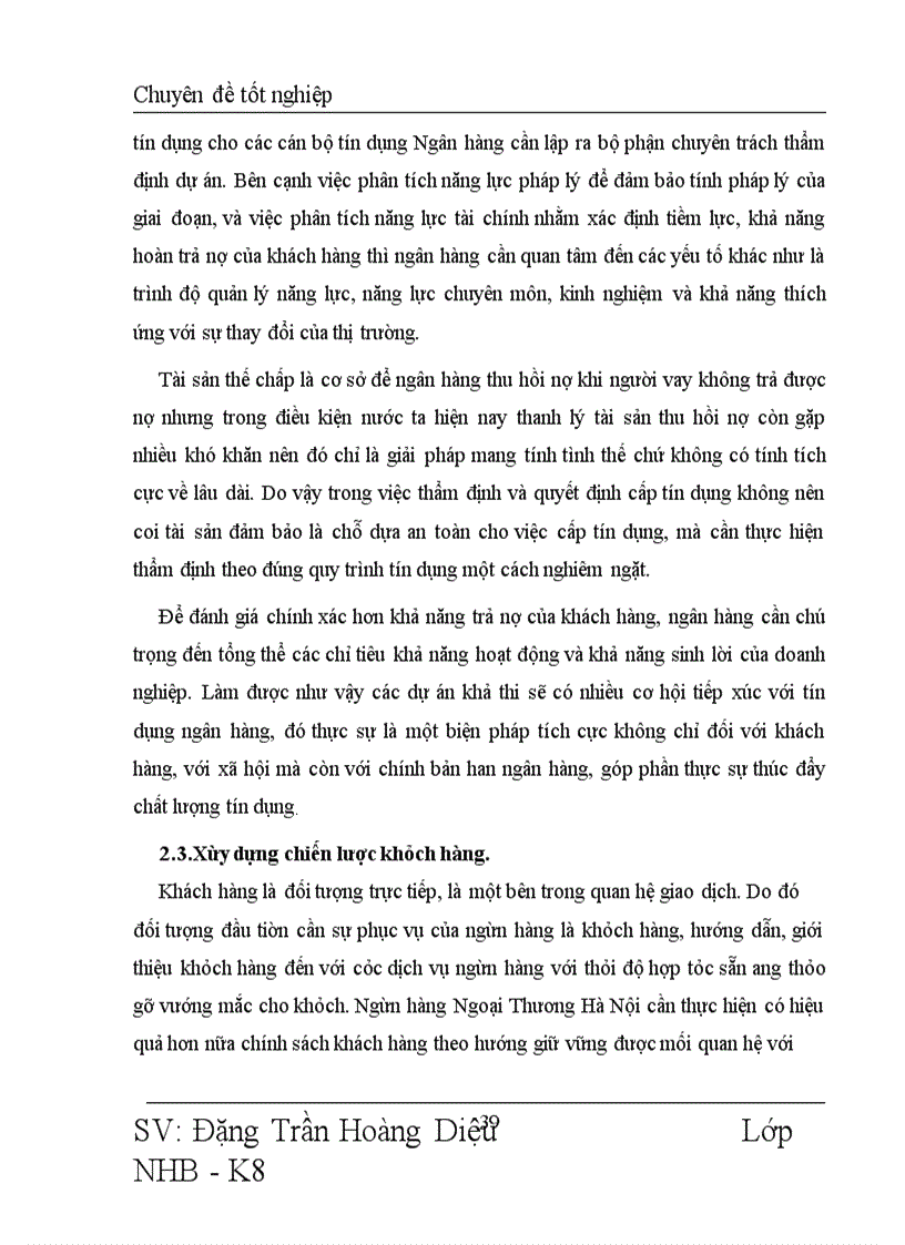 image for page Nâng cao chất lượng tín dụng trung và dài hạn tại Ngân hàng Ngoại Thương chi nhánh Hà Nội