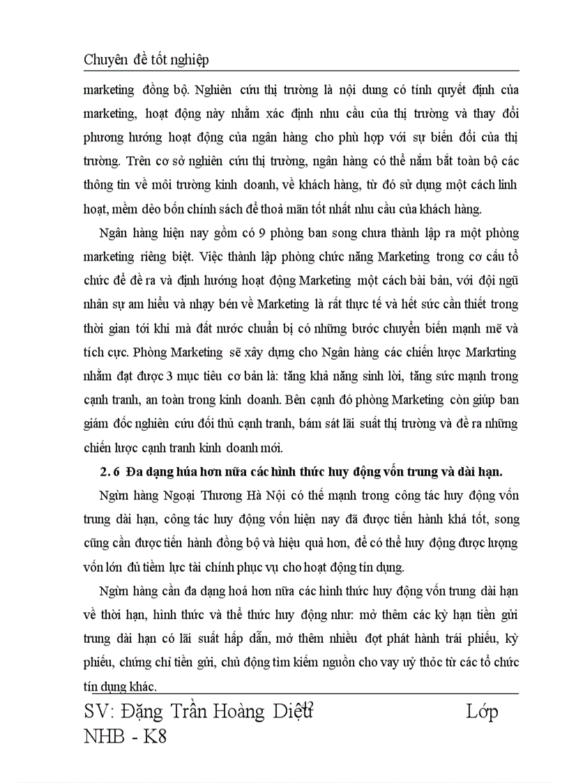 image for page Nâng cao chất lượng tín dụng trung và dài hạn tại Ngân hàng Ngoại Thương chi nhánh Hà Nội