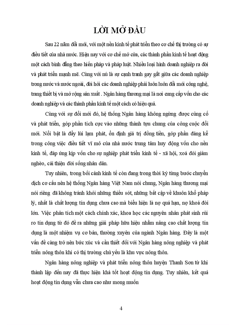 image for page Giải phỏp nõng cao chất lương tớn dụng tại NHNo&PTNT Huyện Thanh Sơn - Tỉnh Phỳ Thọ