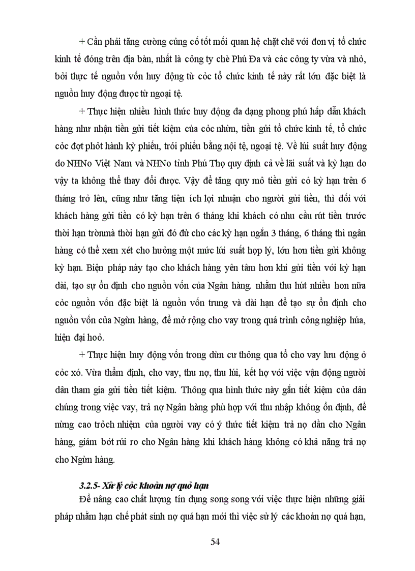 image for page Giải phỏp nõng cao chất lương tớn dụng tại NHNo&PTNT Huyện Thanh Sơn - Tỉnh Phỳ Thọ
