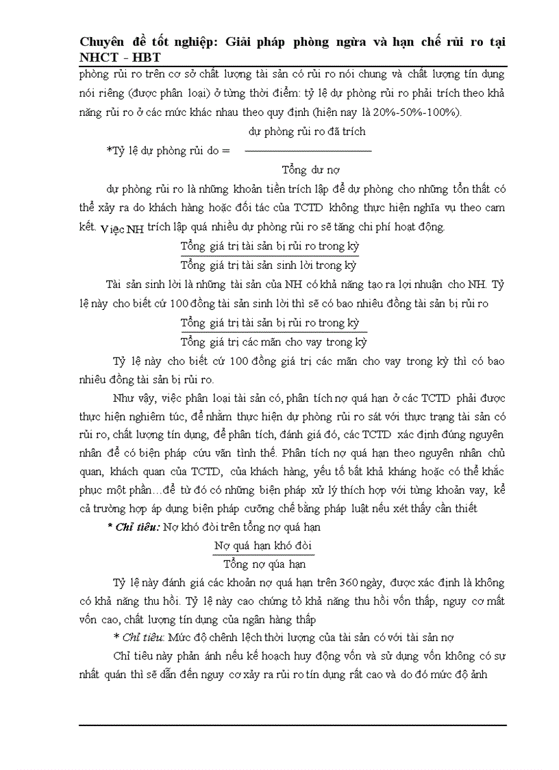 image for page Một số giải pháp phòng ngừa và hạn chế rủi ro tín dụng tại Ngân Hàng Công Thương Hai Bà Trưng