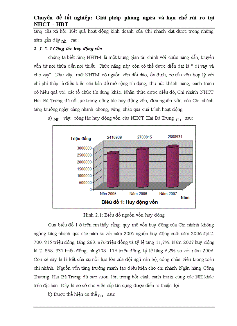 image for page Một số giải pháp phòng ngừa và hạn chế rủi ro tín dụng tại Ngân Hàng Công Thương Hai Bà Trưng