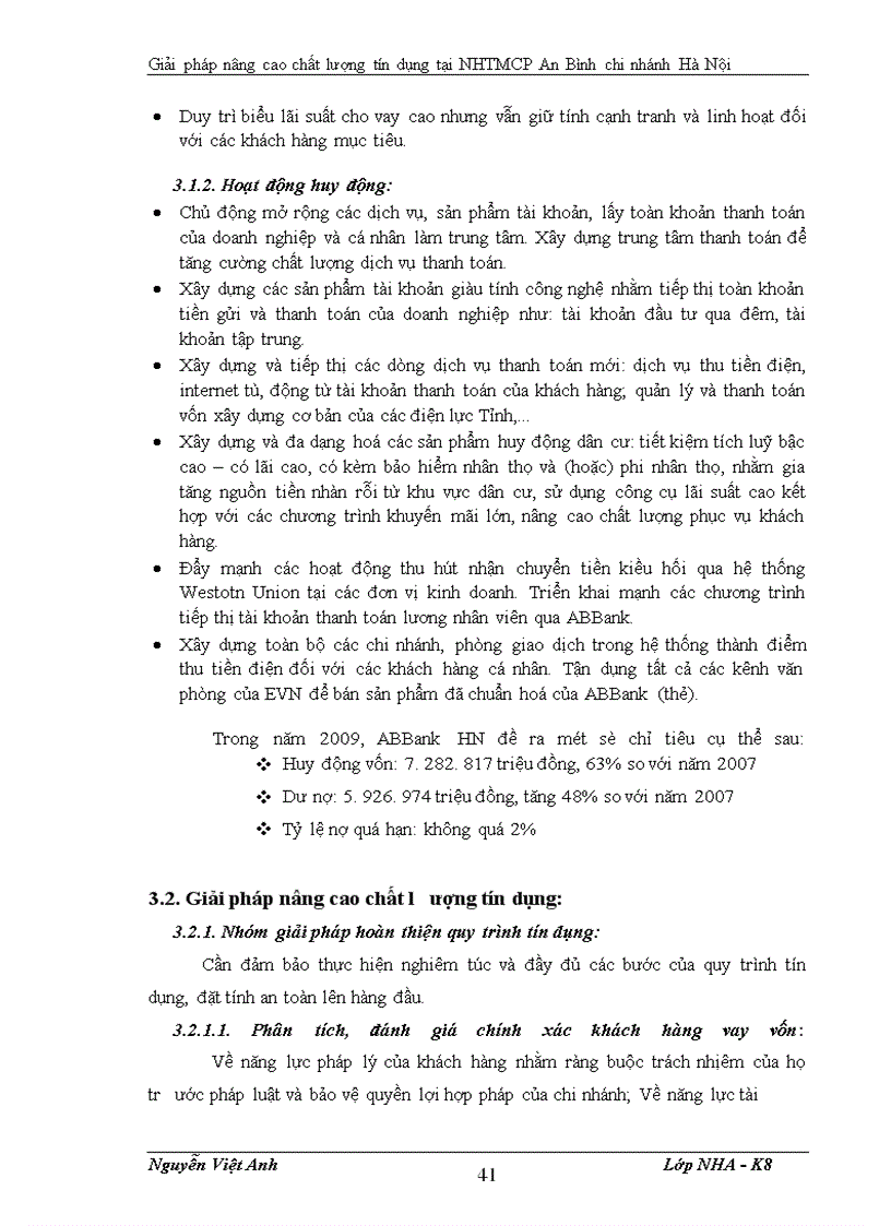 image for page Giải pháp nâng cao chất lươợng tín dụng tại NHTMCP An Bình chi nhánh Hà Nội
