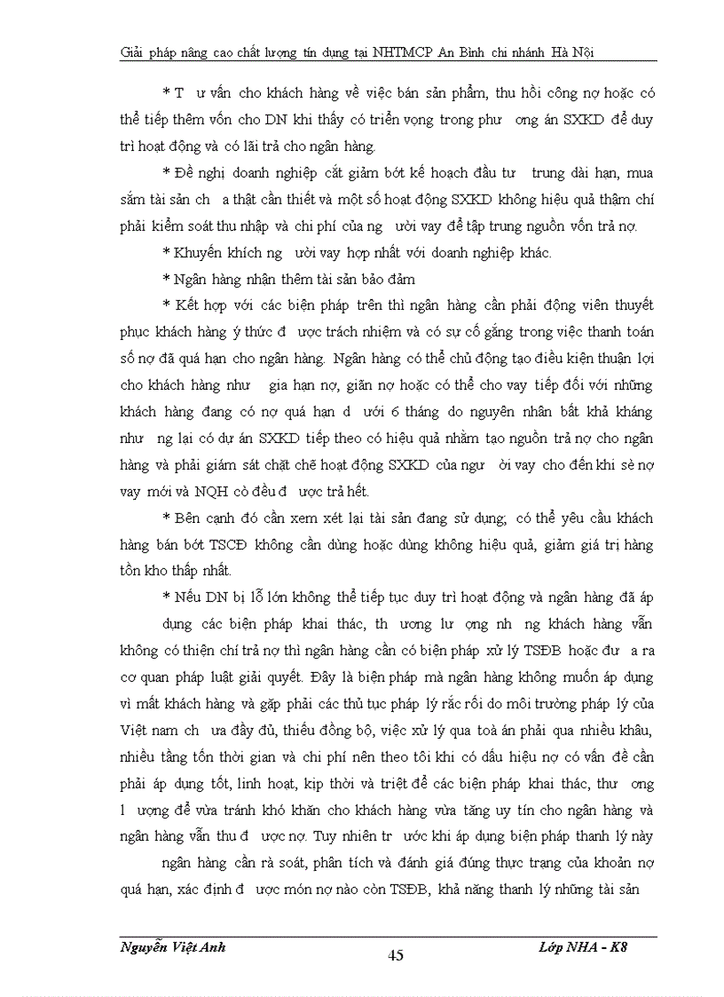 image for page Giải pháp nâng cao chất lươợng tín dụng tại NHTMCP An Bình chi nhánh Hà Nội