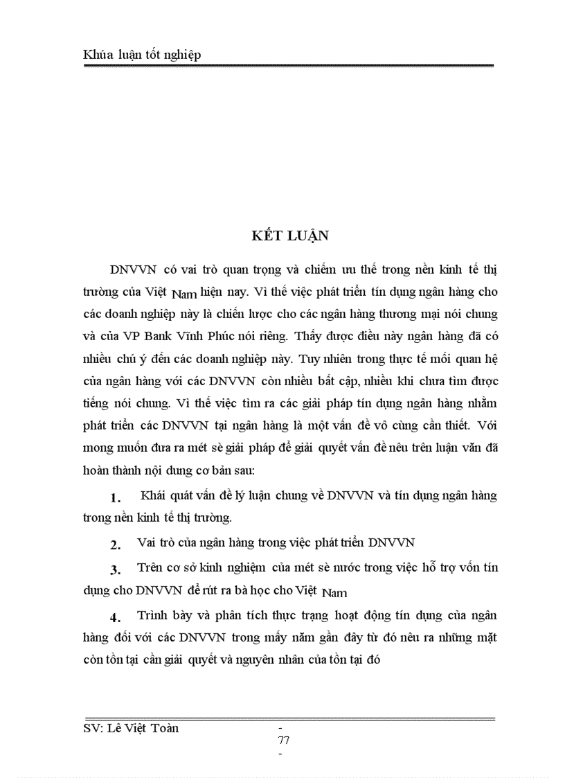 image for page GiảI pháp tín dụng ngân hàng phát triển các doanh nghiệp vừa và nhỏ tại Ngân hàng thương mại cổ phần ngoài quốc doanh vp bank chi nhánh vĩnh phúc