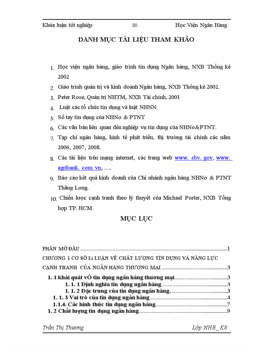 image for page Nâng cao chất lượng tín dụng nhằm tăng cường năng lực cạnh tranh tại NHNo&PTNT Chi nhánh Thăng Long