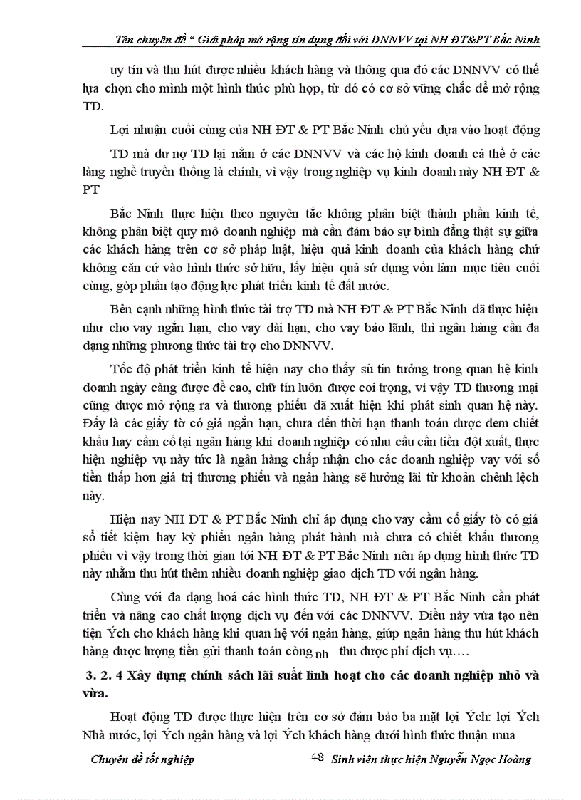 image for page Giải pháp mở rộng tín dụng đối với doanh nghiệp nhỏ và vừa tại Ngân hàng Đầu tư và Phát triển Bắc Ninh