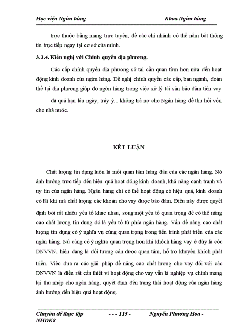 image for page Giải pháp nhằm nâng cao chất lượng tín dụng đối với doanh nghiệp vừa và nhỏ tại Ngân hàng nông nghiệp và Phát triển nông thôn Đông Anh