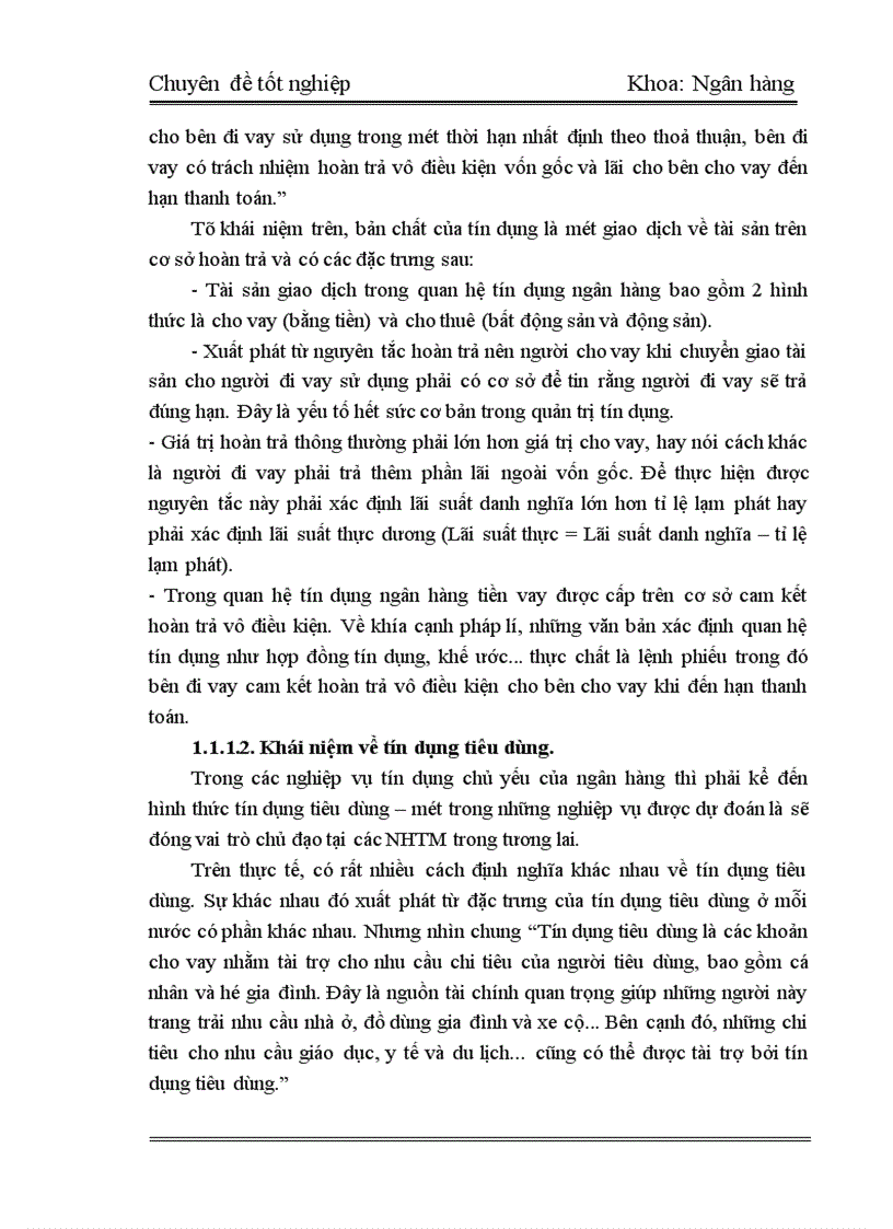 image for page Thực Trạng và Giải Pháp tín dụng tiêu dùng tại Chi Nhánh Ngân Hàng Công Thương Thanh Xuân