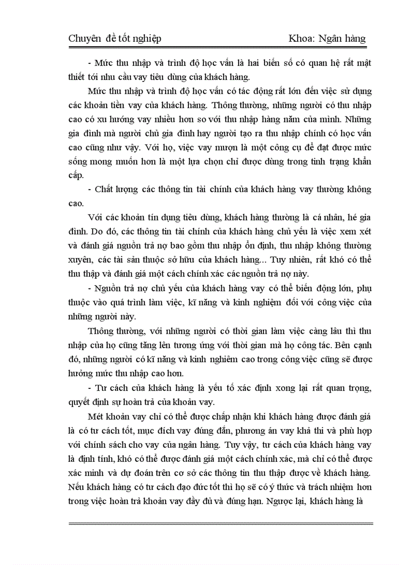 image for page Thực Trạng và Giải Pháp tín dụng tiêu dùng tại Chi Nhánh Ngân Hàng Công Thương Thanh Xuân
