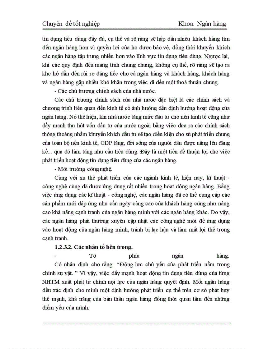 image for page Thực Trạng và Giải Pháp tín dụng tiêu dùng tại Chi Nhánh Ngân Hàng Công Thương Thanh Xuân