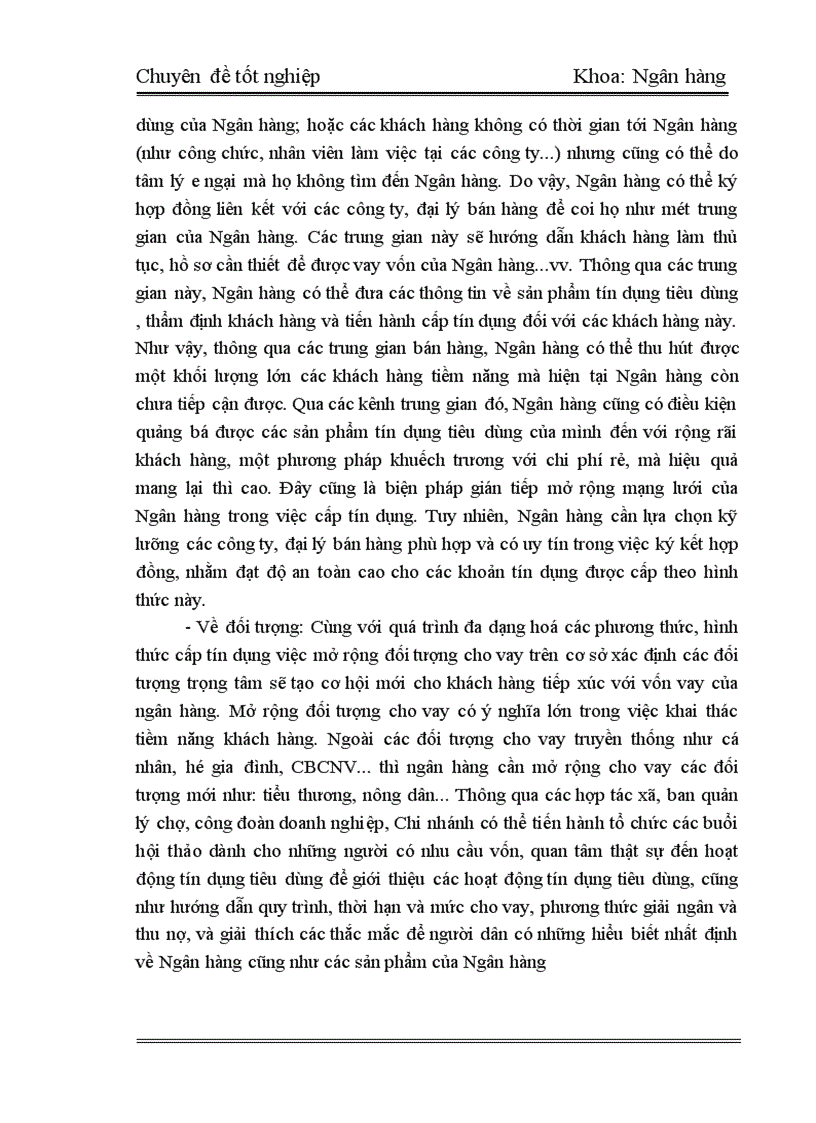 image for page Thực Trạng và Giải Pháp tín dụng tiêu dùng tại Chi Nhánh Ngân Hàng Công Thương Thanh Xuân