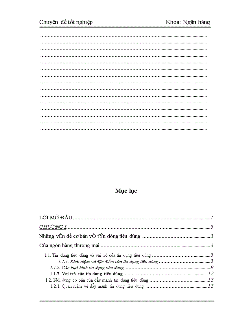 image for page Thực Trạng và Giải Pháp tín dụng tiêu dùng tại Chi Nhánh Ngân Hàng Công Thương Thanh Xuân