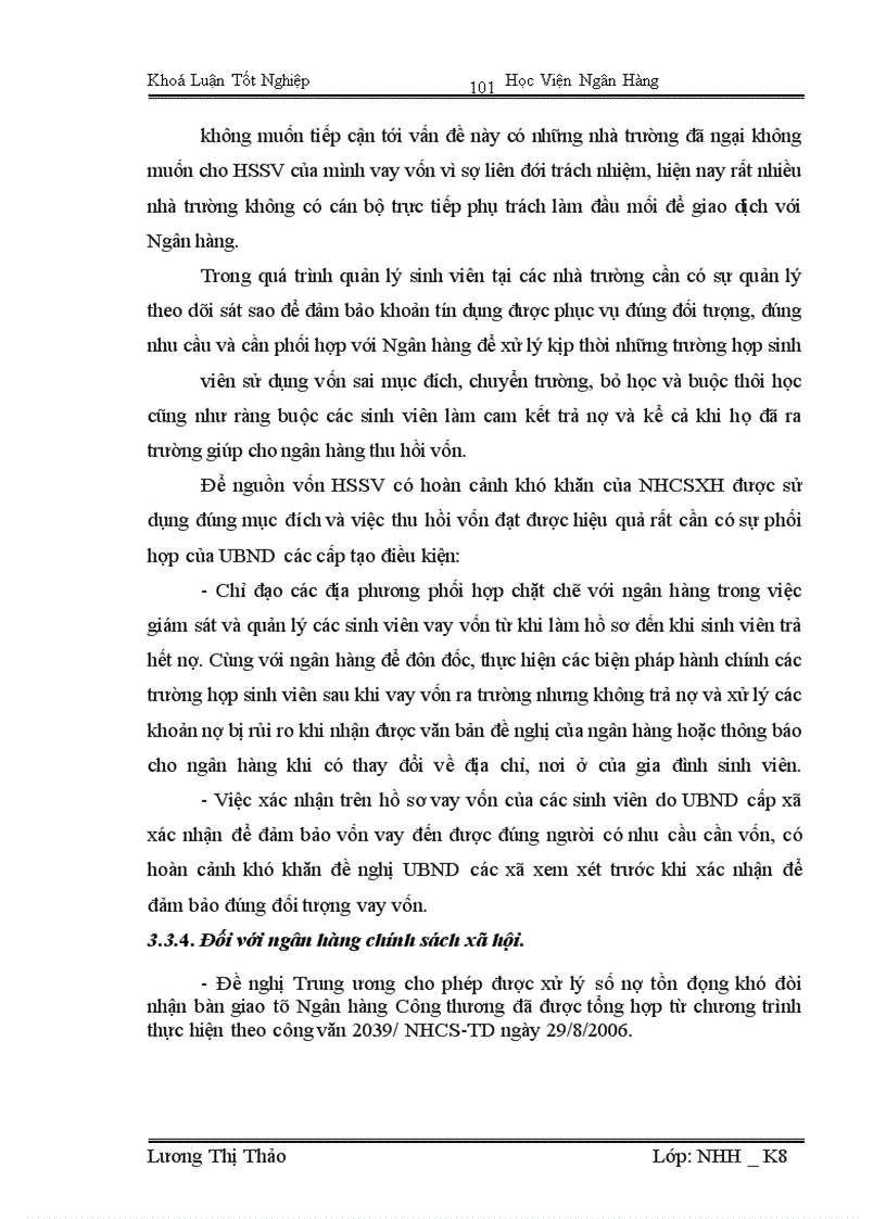 image for page Giải pháp nâng cao chất lượng tín dụng tại Sở giao dịch ngân hàng chính sách xã hội