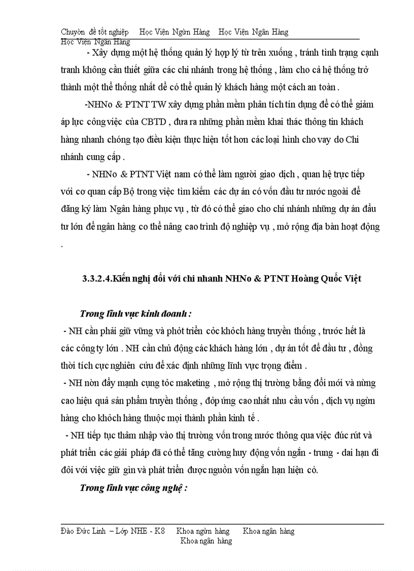 image for page Giải pháp nâng cao chất lượng tín dụng tại NHNo & PTNT chi nhánh Hoàng Quốc Việt