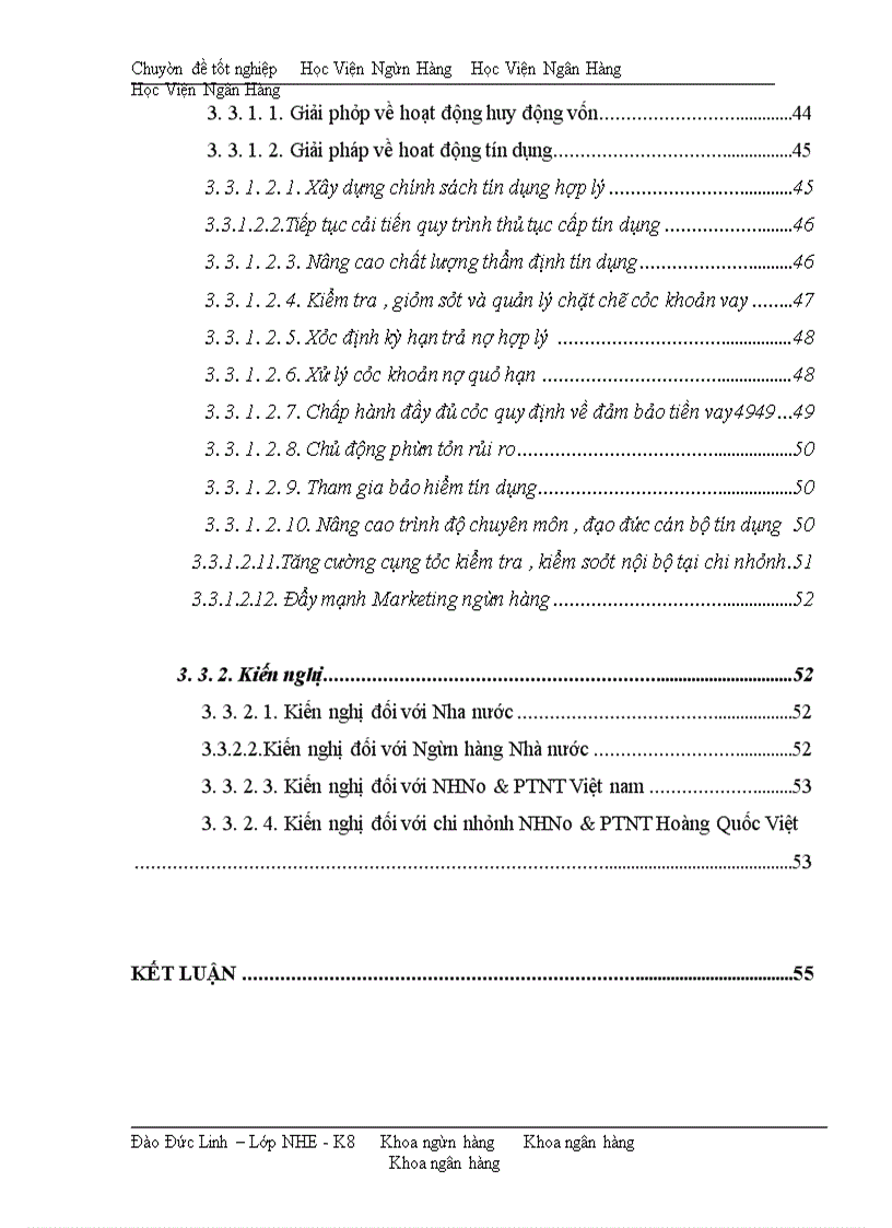 image for page Giải pháp nâng cao chất lượng tín dụng tại NHNo & PTNT chi nhánh Hoàng Quốc Việt
