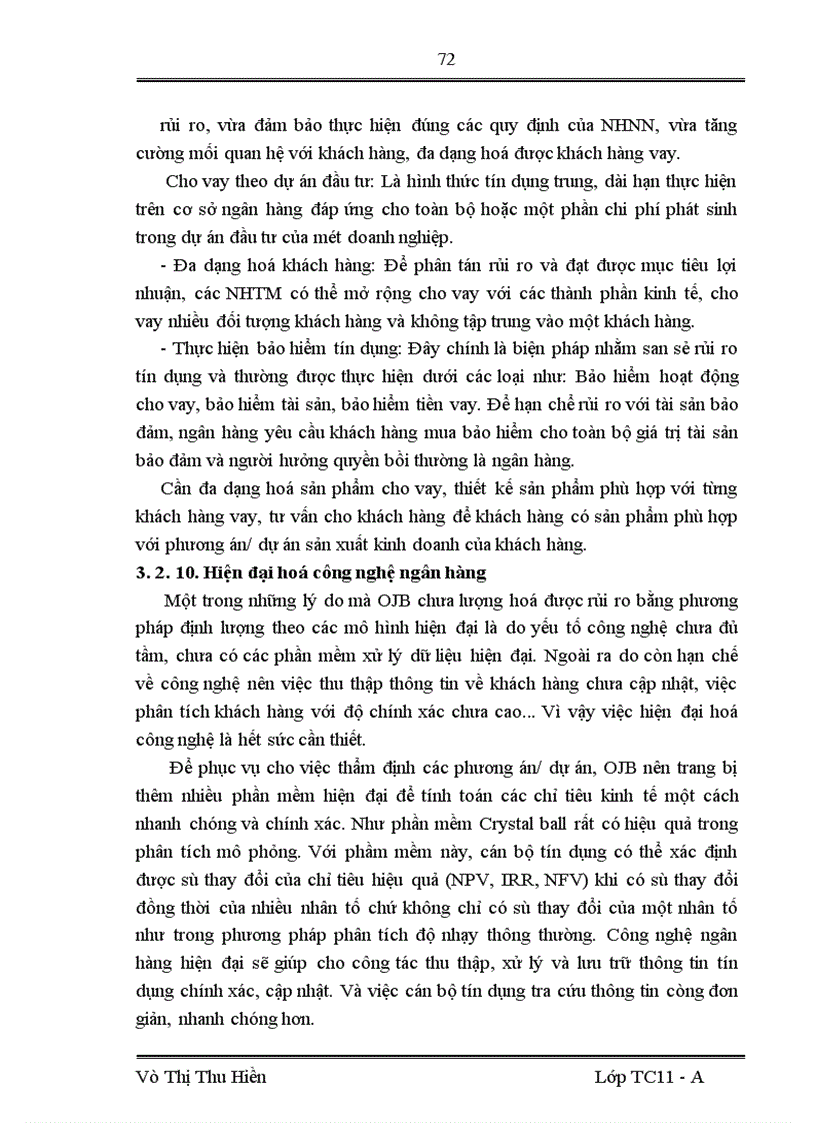 image for page Một số giải pháp phòng ngừa và hạn chế rủi ro tín dụng tại Trung tâm kinh doanh Ngân hàng TMCP Đại Dương
