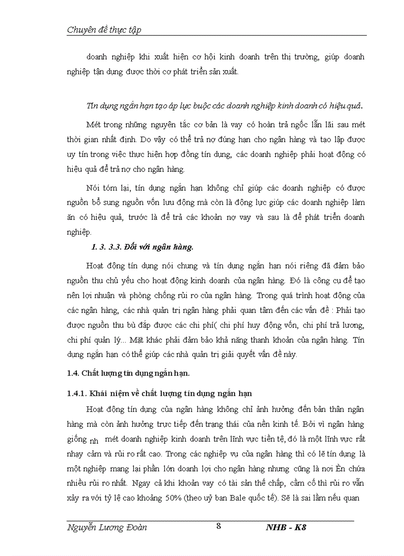 image for page Nâng cao chất lượng tín dụng ngắn hạn tại Ngân hàng TMCP Ngoại thương Việt Nam Chi nhánh Hải Dương
