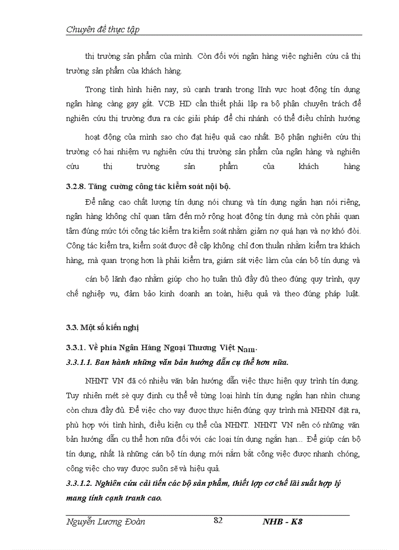 image for page Nâng cao chất lượng tín dụng ngắn hạn tại Ngân hàng TMCP Ngoại thương Việt Nam Chi nhánh Hải Dương