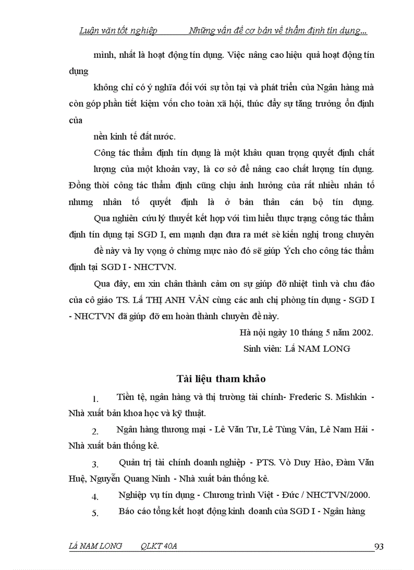 image for page Giải pháp nâng cao chất lượng thẩm định tín dụng tại Sở giao dịch I - Ngân hàng Công Thương Việt Nam