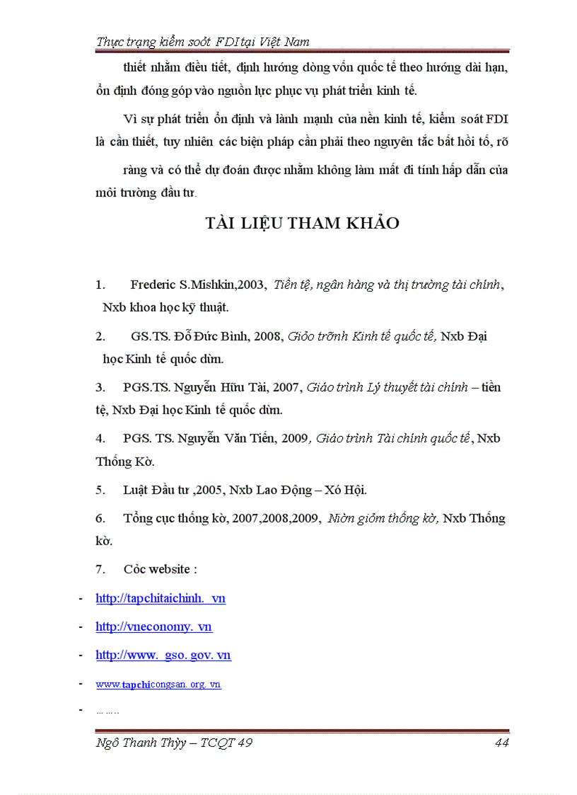 image for page Thực trạng kiểm soát nguồn vốn đầu tư trực tiếp nước ngoài tại Việt Nam.