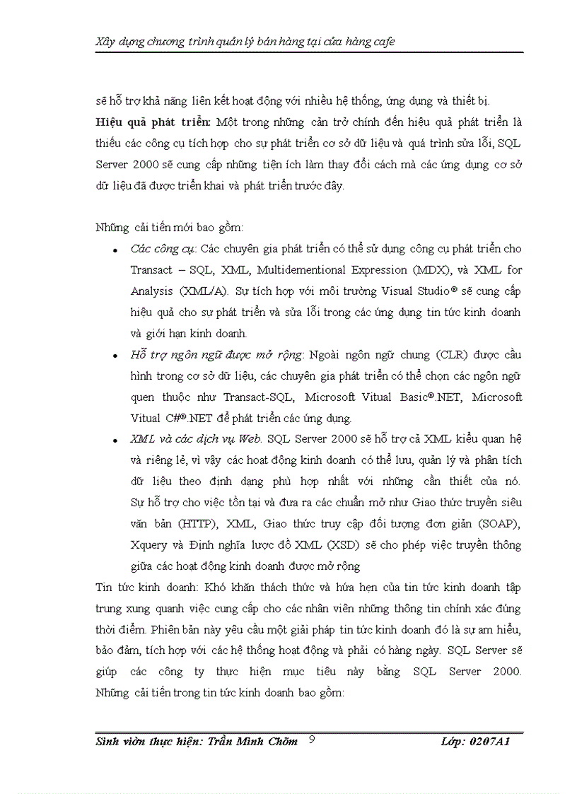 image for page Xây dựng chương trình quản lý bán hàng tại cửa hàng cafe