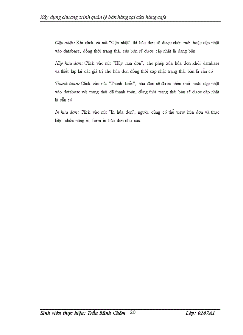 image for page Xây dựng chương trình quản lý bán hàng tại cửa hàng cafe