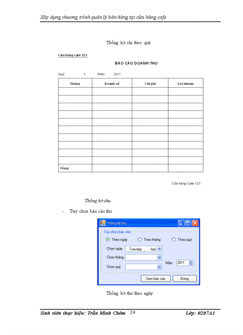 image for page Xây dựng chương trình quản lý bán hàng tại cửa hàng cafe