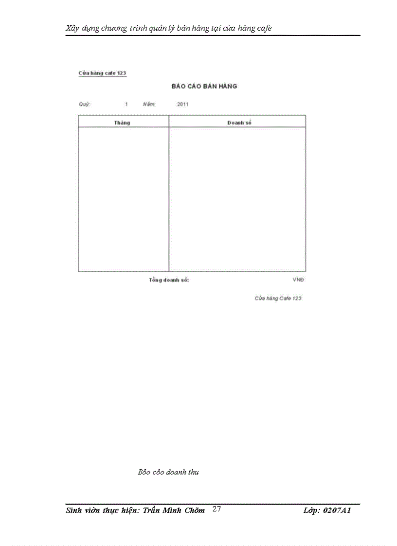 image for page Xây dựng chương trình quản lý bán hàng tại cửa hàng cafe