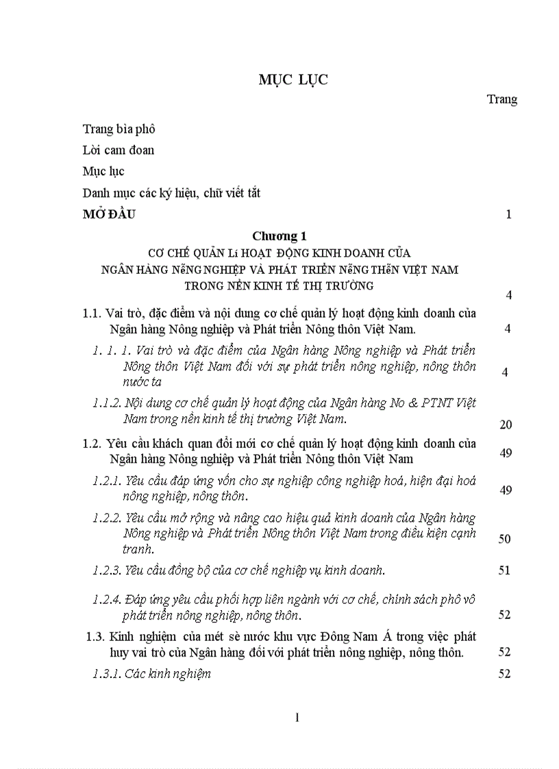 image for page Một số giải pháp về tín dụng ngân hàng nông nghiệp và Phát triển Nông thôn trong quá trình công nghiệp hoá, hiện đạI hoá nền kinh tế quốc dân ở nước ta giai đoạn 2001-2010