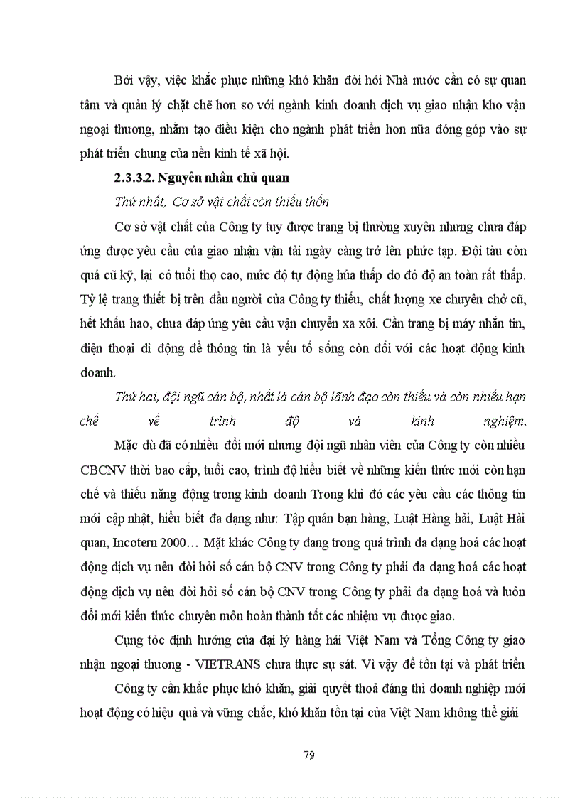 image for page Vận tải Biển tại Công ty giao nhận kho vận ngoại thương (VIETRANS): Thực trạng và giải pháp