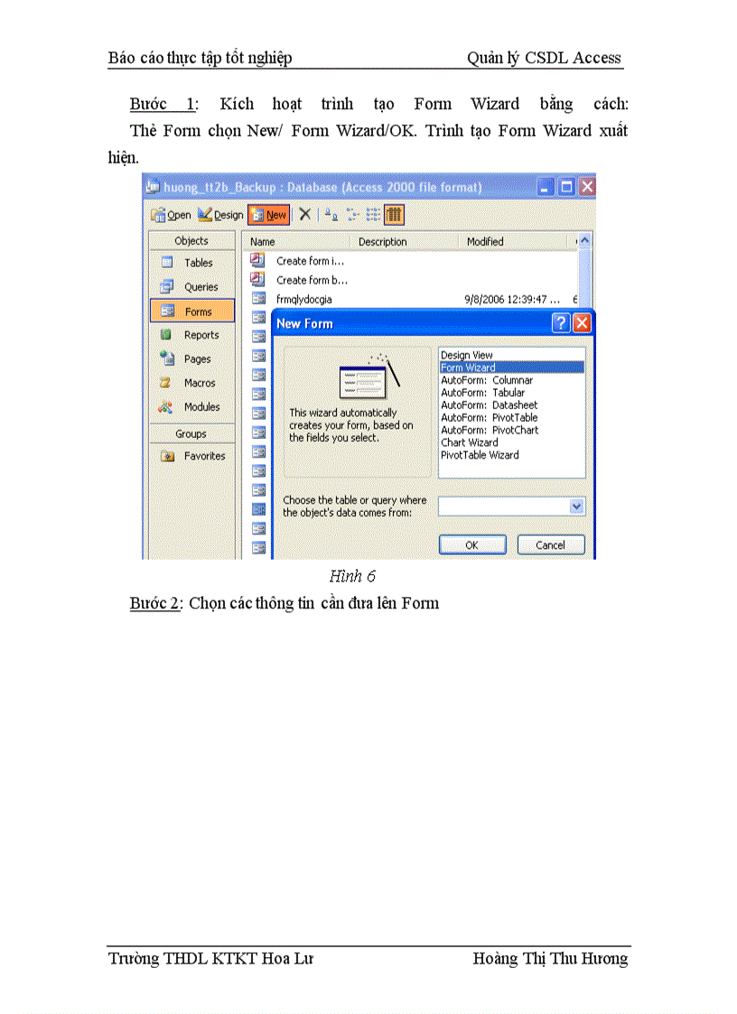 image for page Quản lý CSDL Access