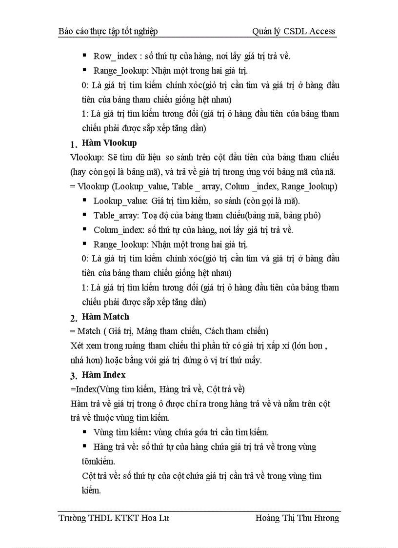 image for page Quản lý CSDL Access