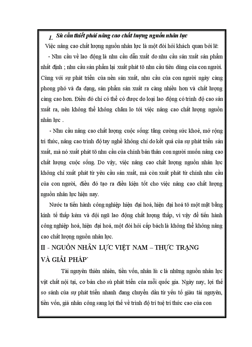 image for page Thực trạng và giải pháp để nâng cao hiệu quả của đào tạo và sử dụng nguồn nhân lực phục vụ cho sự nghiệp công nghiệp hóa và hiện đại hóa ở Việt Nam